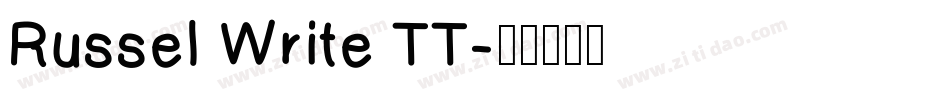 Russel Write TT字体转换
